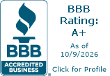 BBB Accredited Business A+ Rating